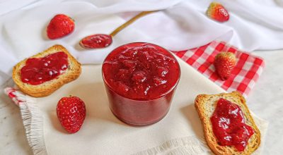 Geleia de morango para bolo