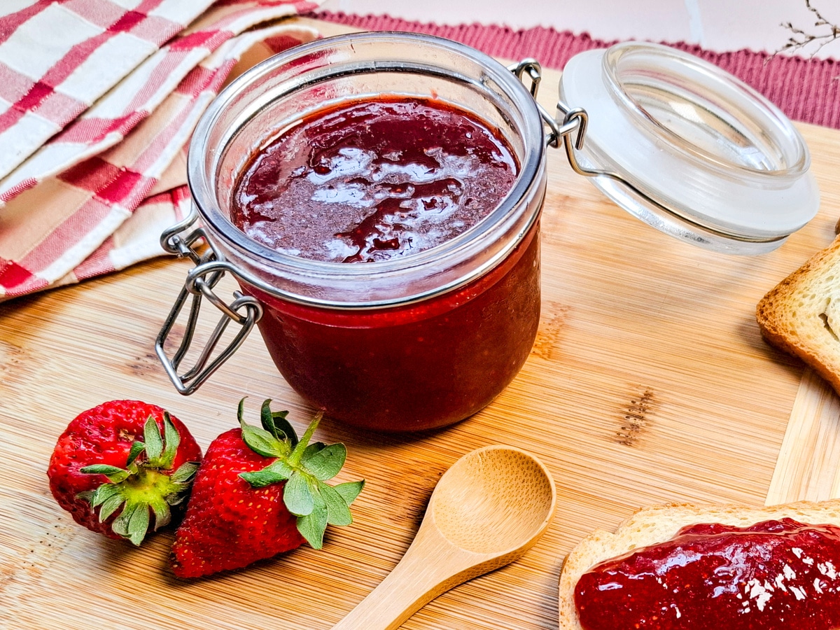 Geleia de morango sem açúcar