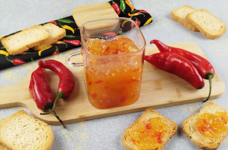 Geleia de pimenta agridoce