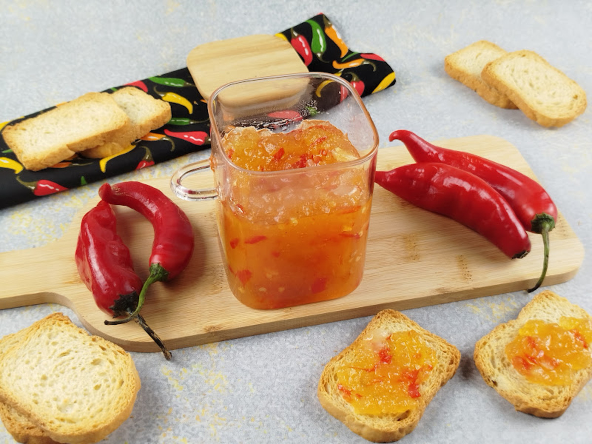 Geleia de pimenta agridoce