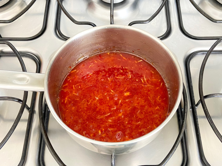 geleia de pimenta quase pronta