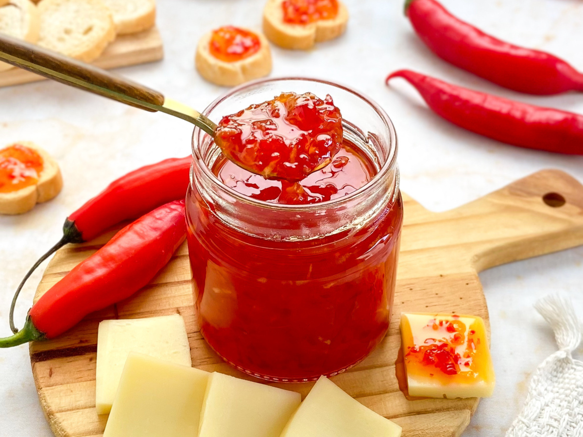 Geleia de pimenta caseira
