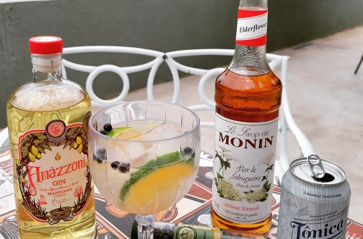 Gin de laranja com flor de sabugueiro