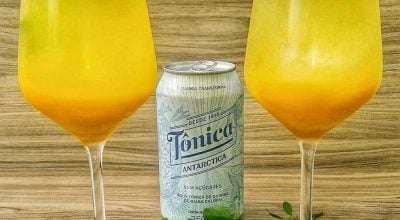 Gin de manga com manjericão