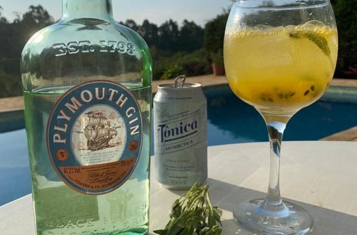 Gin de maracujá e sálvia