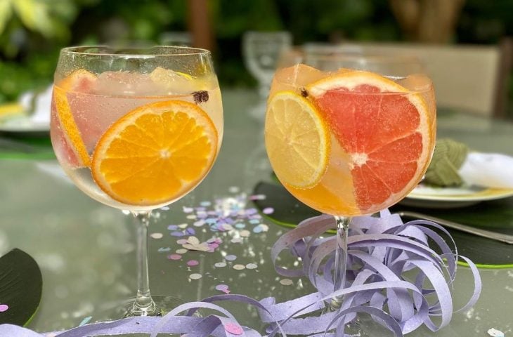 Gin tônica cítrica