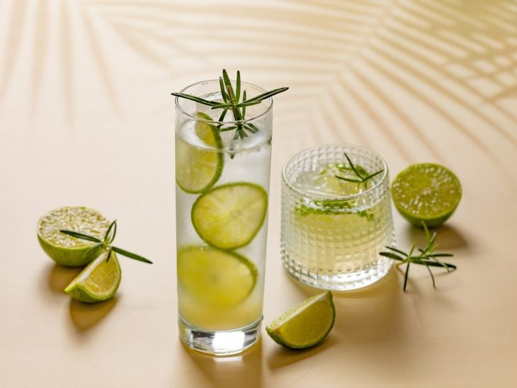 Gin tônica com limão