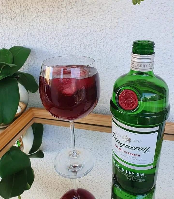 Gin tônica de groselha