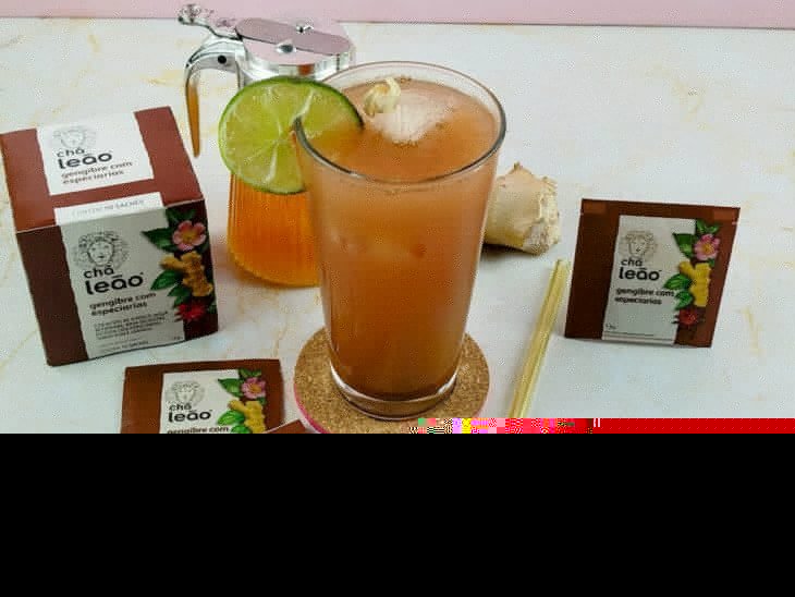 Copo com ginger boost.