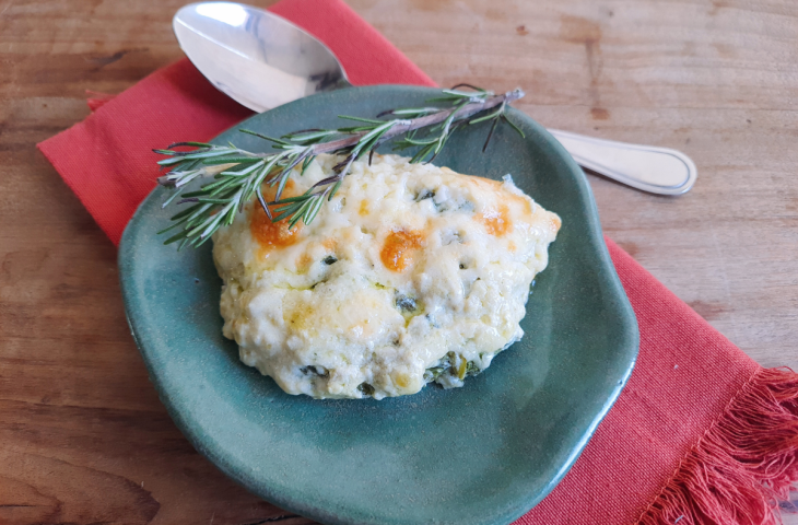 Gratinado de espinafre cremoso