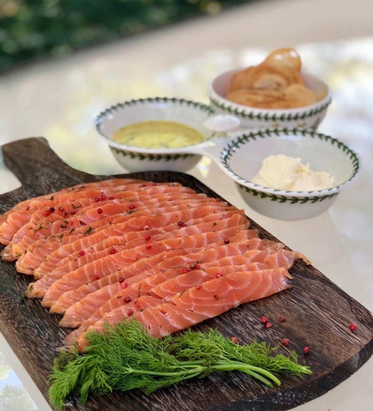 Gravlax de salmão