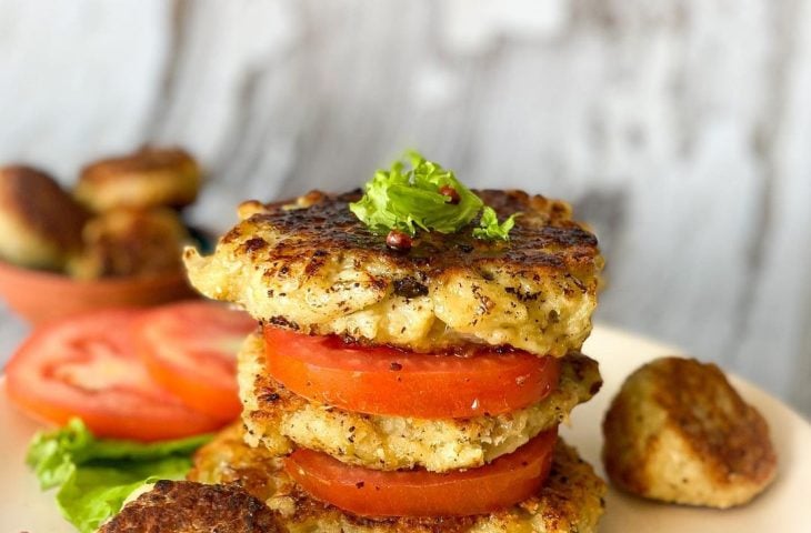 Hambúrguer de couve-flor low carb