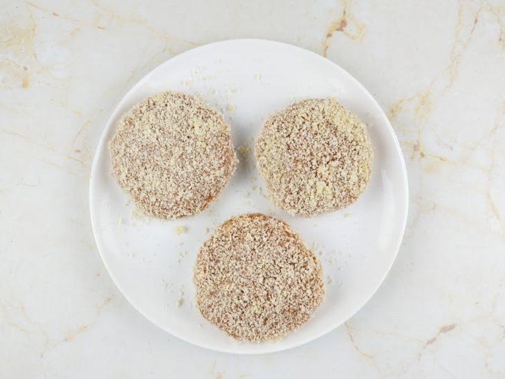 Hambúrgueres empanados.