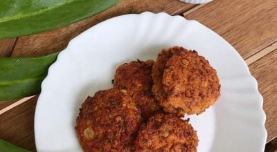 Hambúrguer de lentilha com tomate seco