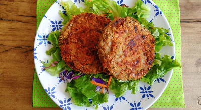 Hambúrguer de lentilha fácil