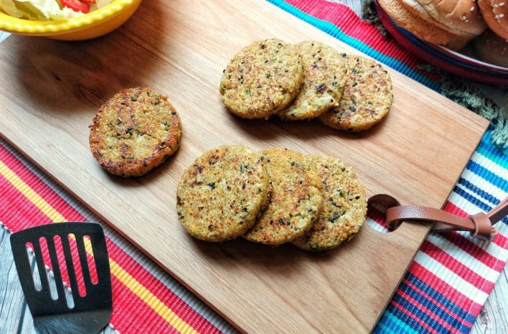 Hambúrguer de quinoa