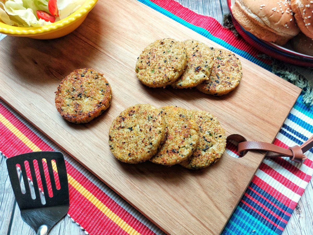 Hambúrguer de quinoa