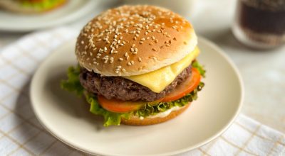 Hambúrguer na air fryer