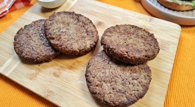 Hambúrguer vegetariano de soja