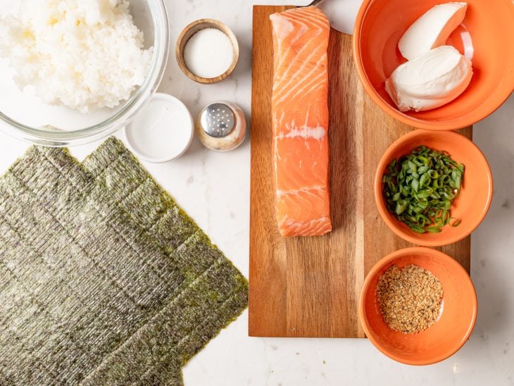 Ingredientes para o hot roll.