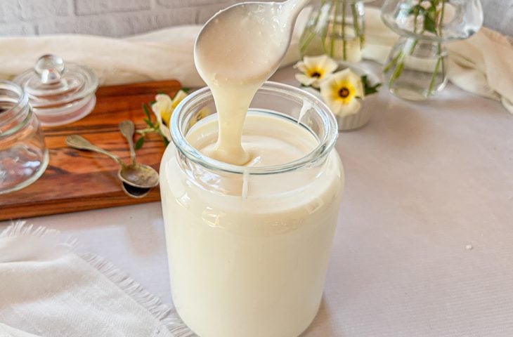 Iogurte natural caseiro cremoso