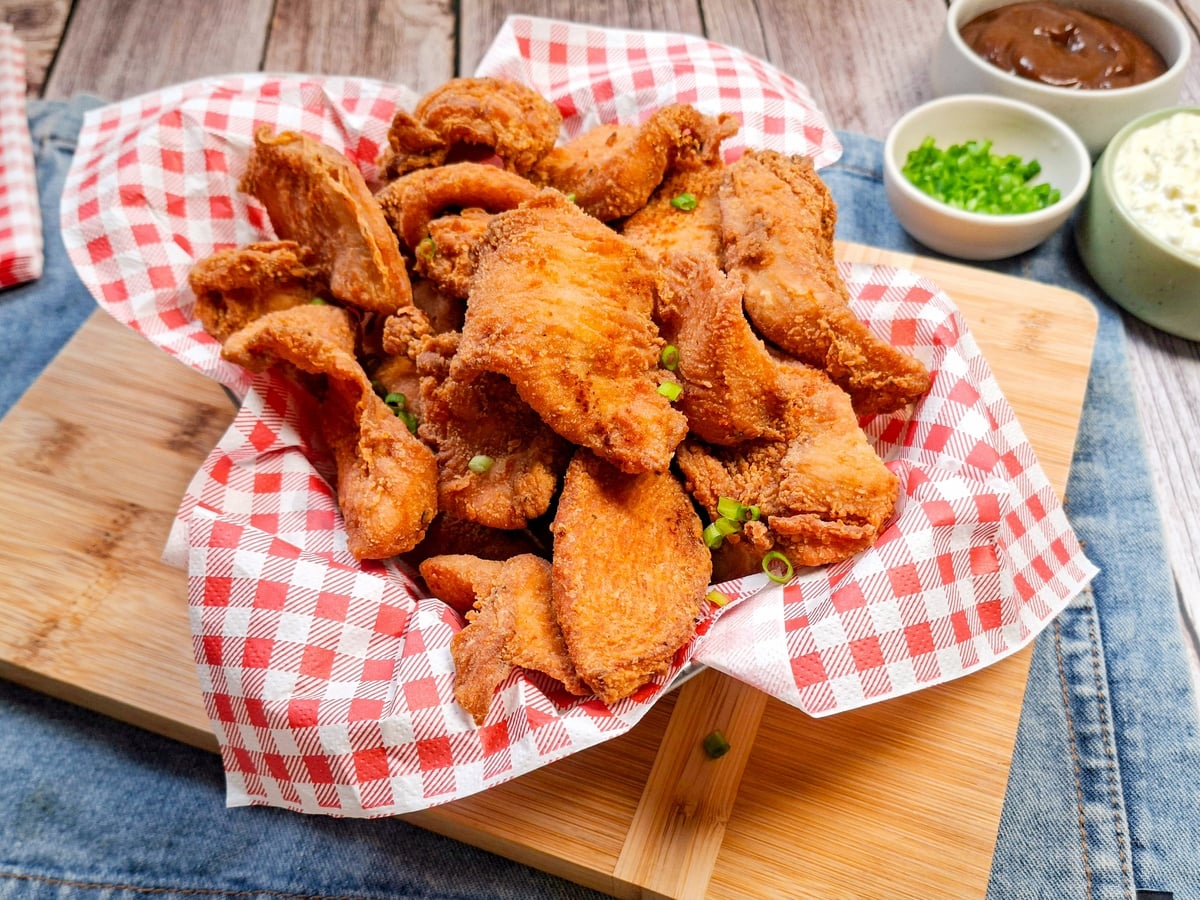 Iscas de frango crocantes