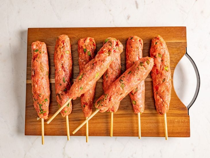Uma tábua com kaftas.