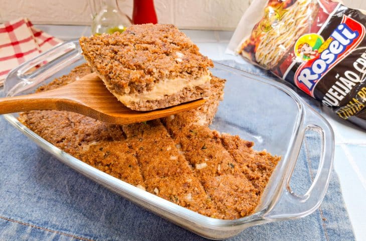 Kibe de forno recheado com requeijão