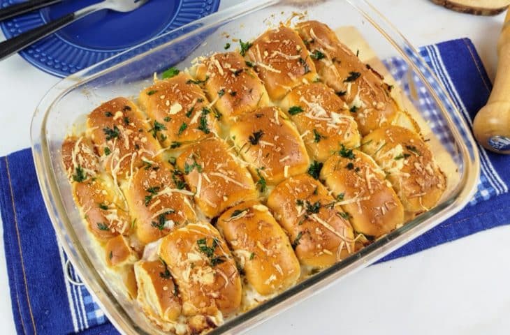 Lanche de bisnaguinha de forno