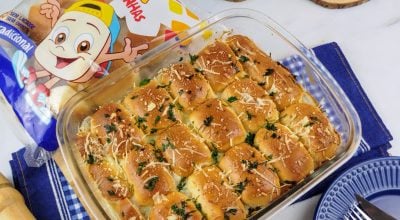 Lanche de bisnaguinha de forno