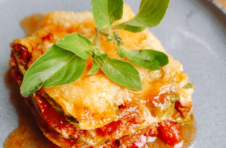 Lasanha de abobrinha com carne moída