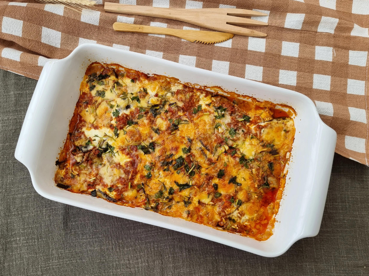 Lasanha de berinjela low carb