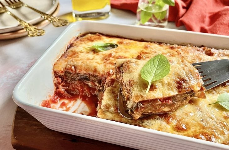 Lasanha de berinjela sem carne