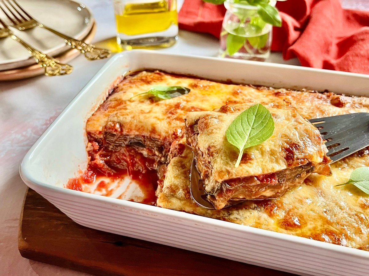 Lasanha de berinjela sem carne