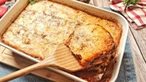 Lasanha de berinjela vegetariana