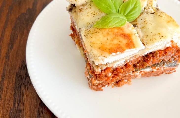 Lasanha de berinjela com ricota