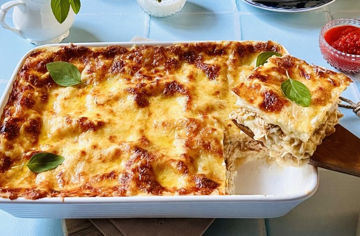 Lasanha de frango ao molho branco