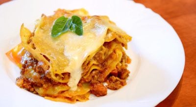 Lasanha de ragu de costela