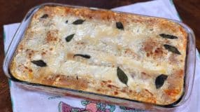 Lasanha de tomate seco e ricota