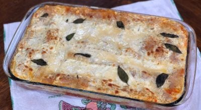 Lasanha de tomate seco e ricota