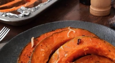 Lascas de abóbora com ervas