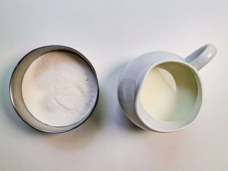 Ingredientes reunidos para o preparo da receita.