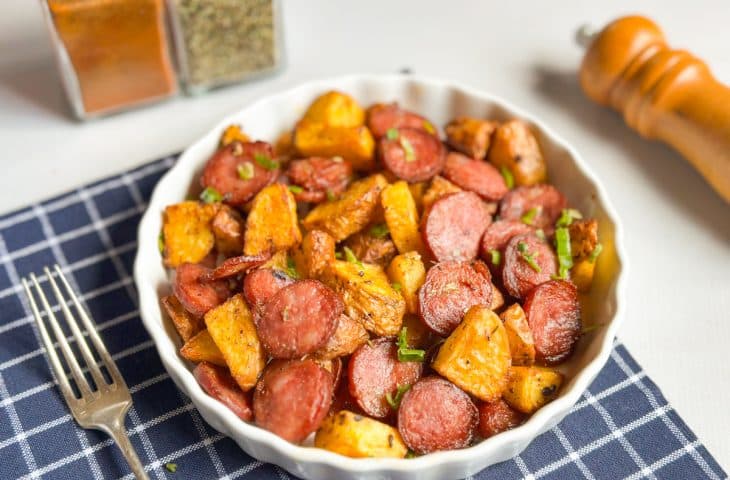 Linguiça calabresa na air fryer