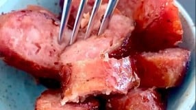 Linguiça de churrasco no forno
