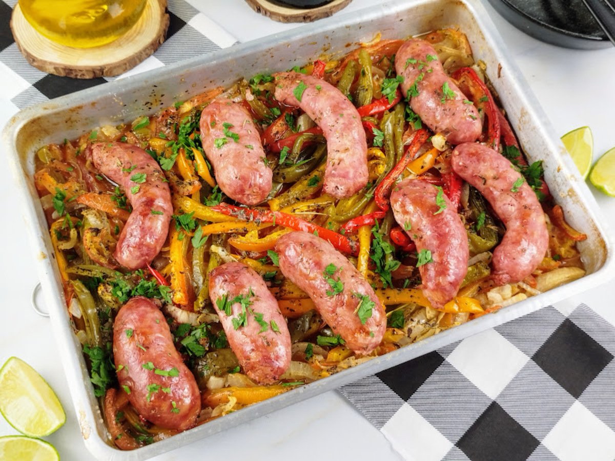 Linguiça no forno