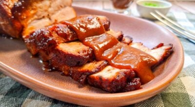 Lombo com molho barbecue