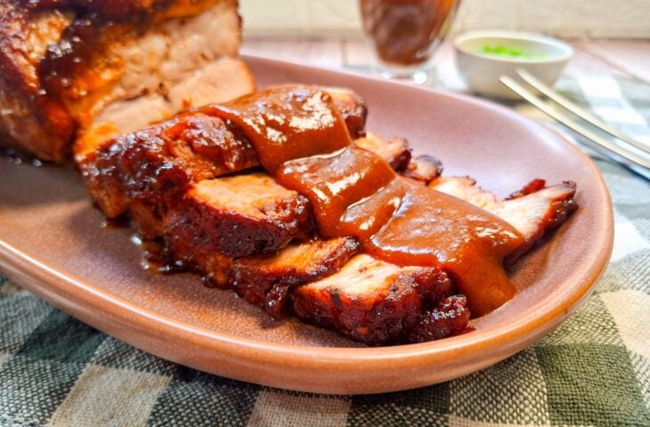 Lombo com molho barbecue