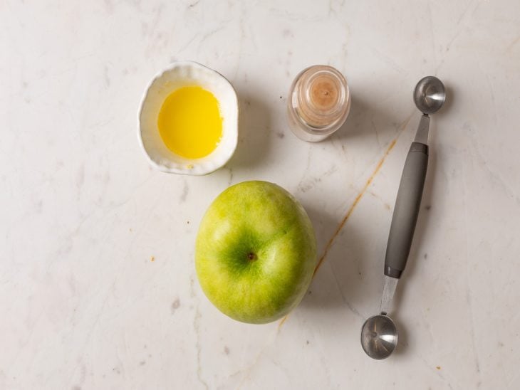 Ingredientes da receita na bancada.