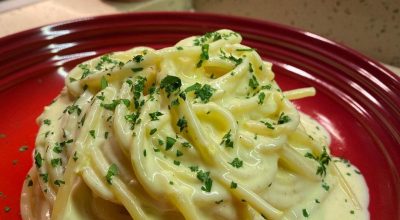 Macarrão ao creme de limão