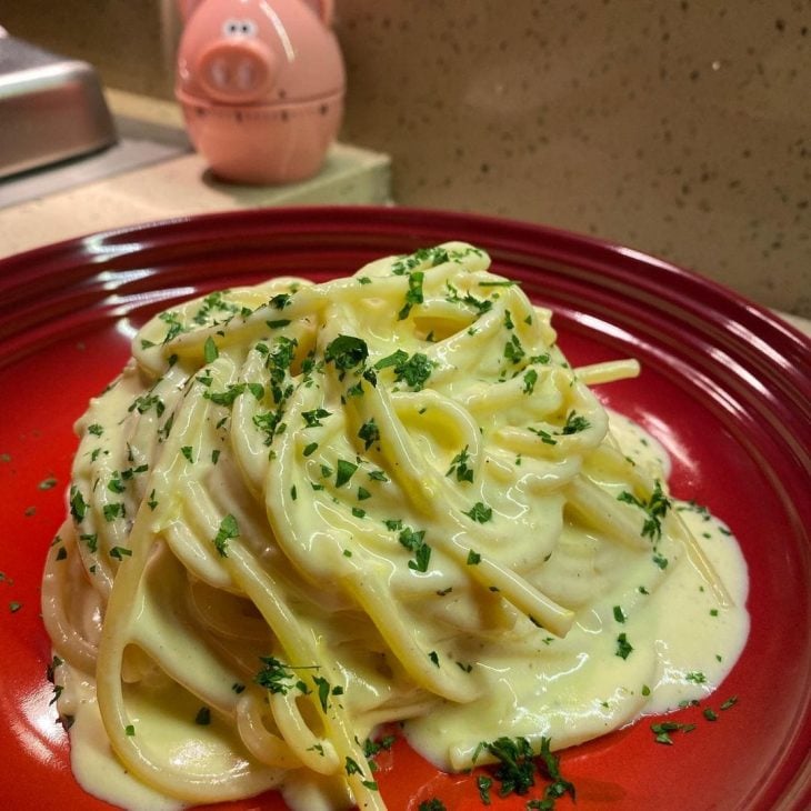 Macarrão ao creme de limão